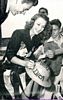 Signing autographs at the shipyard, July 15, 1943