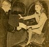 Carole in the driver's seat, August 1946