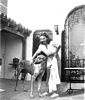 Carole with dog, September 1942