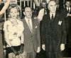 With Eddie Rickenbacker at a Ford plant, August 1945