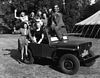 Many Jills in a jeep (Carole at top left), Fall 1947