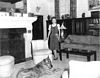 Carole at home with dog c. 1943