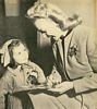 Carole with a little fan, Screenland July 1946