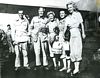 The troupe: Adler, Benny, Tilton, Bruner, Carole