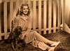 A girl and her dog c. 1939 (family collection)