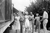 With Benny, Larry Adler, Martha Tilton, June Bruner in New Guinea (photo by Jerome J. Schrenk) 